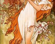 阿尔丰斯 穆夏 : Spring